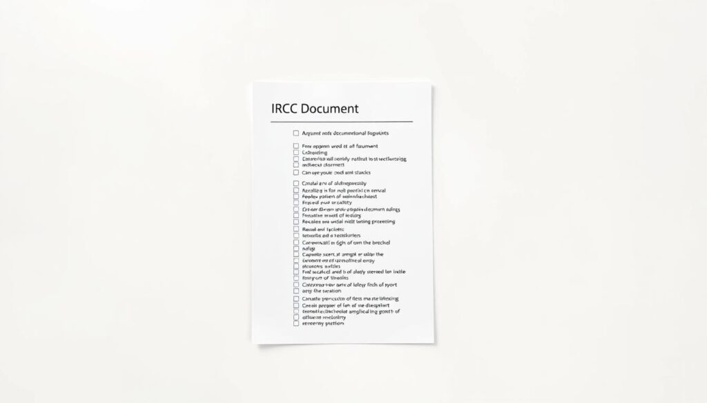 IRCC document checklist