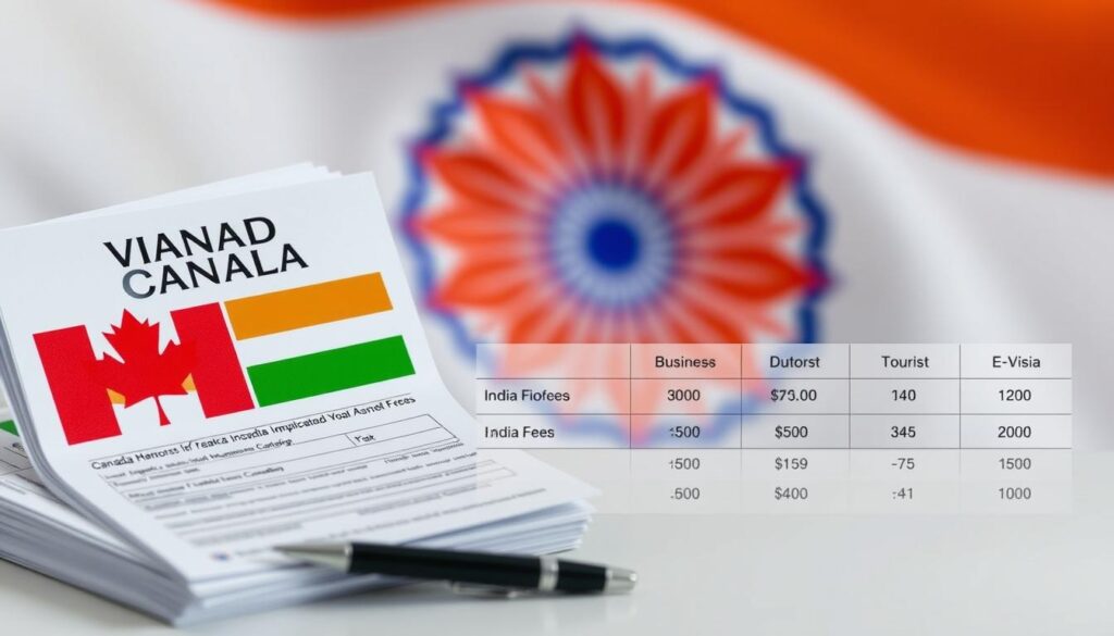 Indian visa fees for Canadians