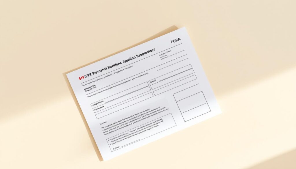 PR card mail-in application
