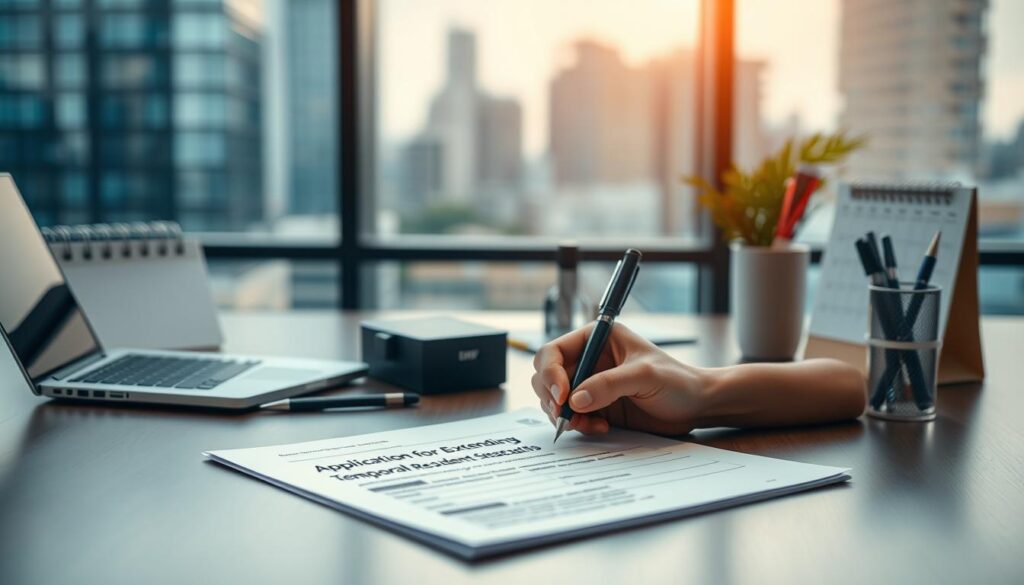extending temporary resident status