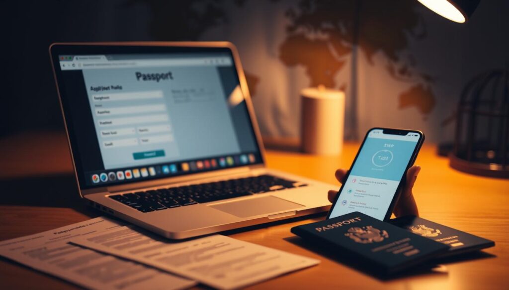 online passport application steps