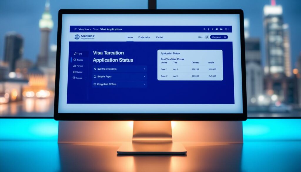 tracking visa application status