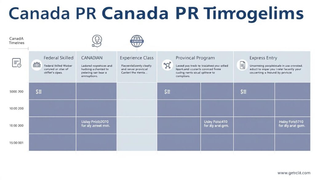 Canada PR program timelines