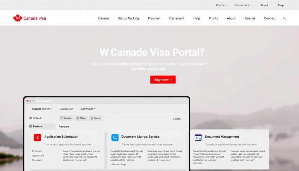 Canada Visa Portal features