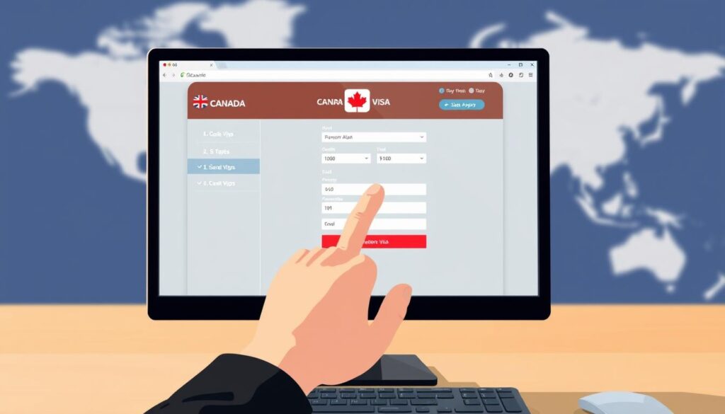 Canada visa portal application steps