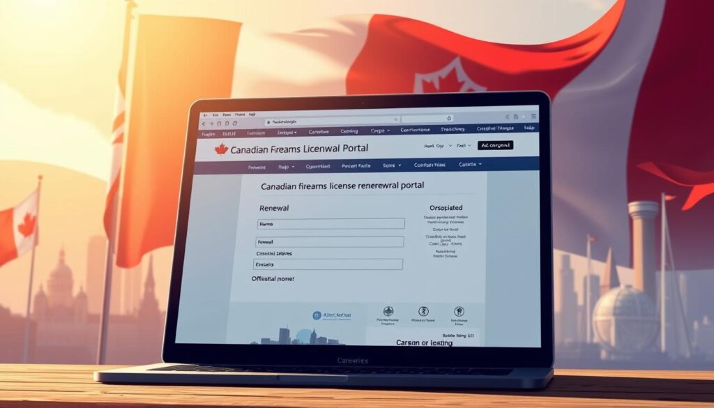Canadian firearms licence renewal portal