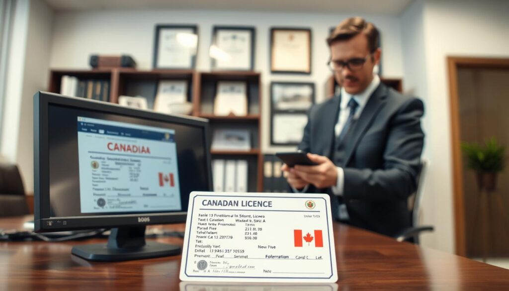 Canadian firearms licence verification process