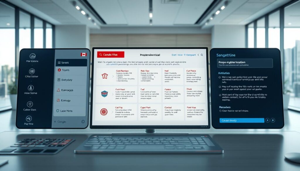 canada visa portal navigation
