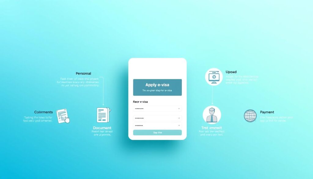 e-visa application steps