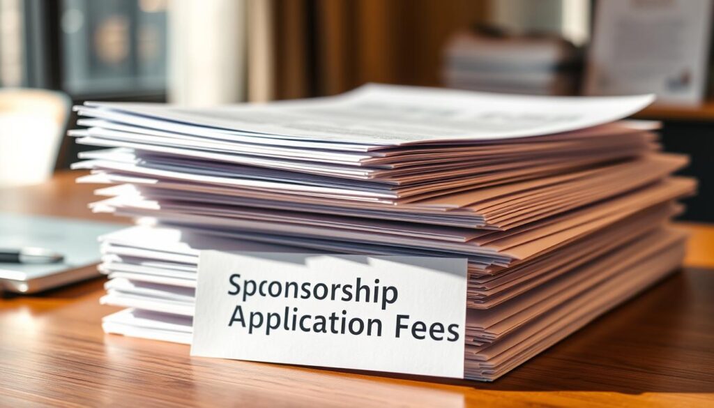 sponsorship application fees