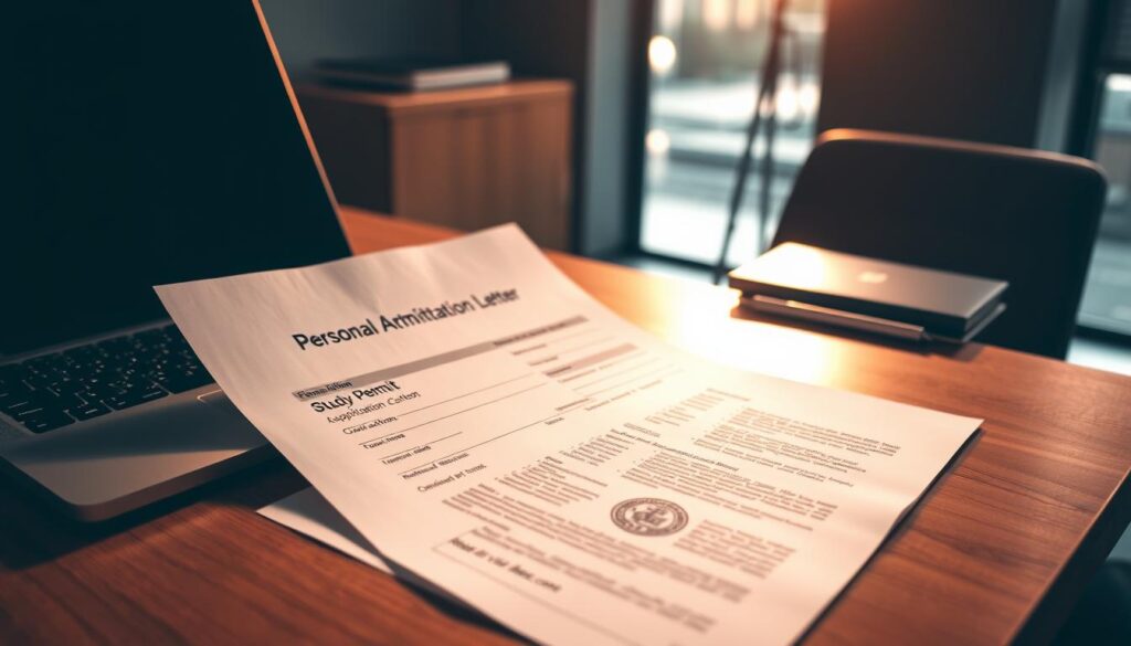 submit PAL with study permit application