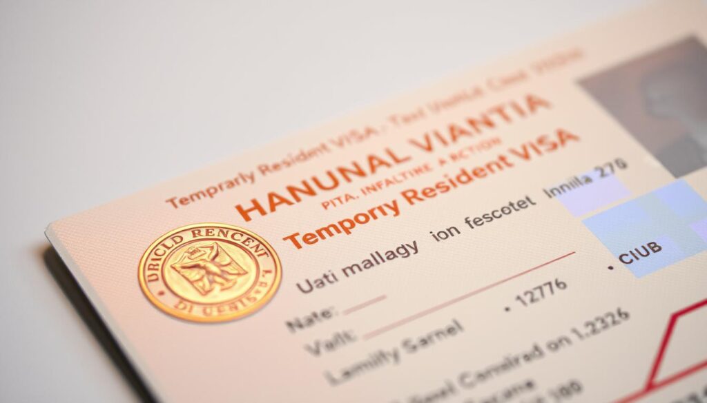 temporary resident visa status
