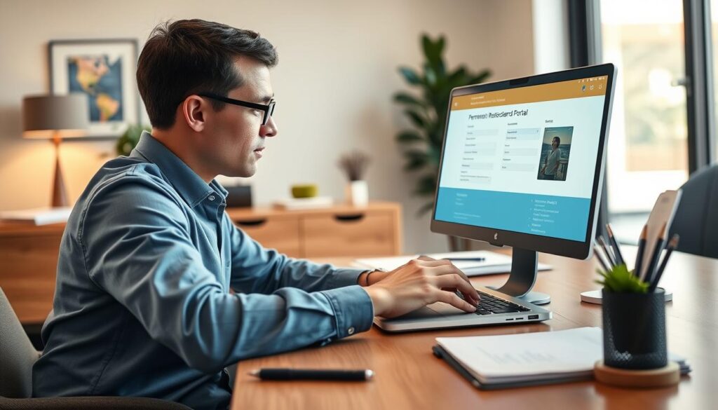 updating permanent resident card details