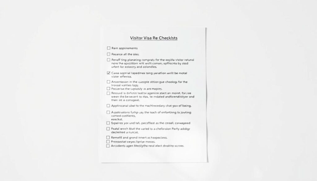 visa requirements checklist