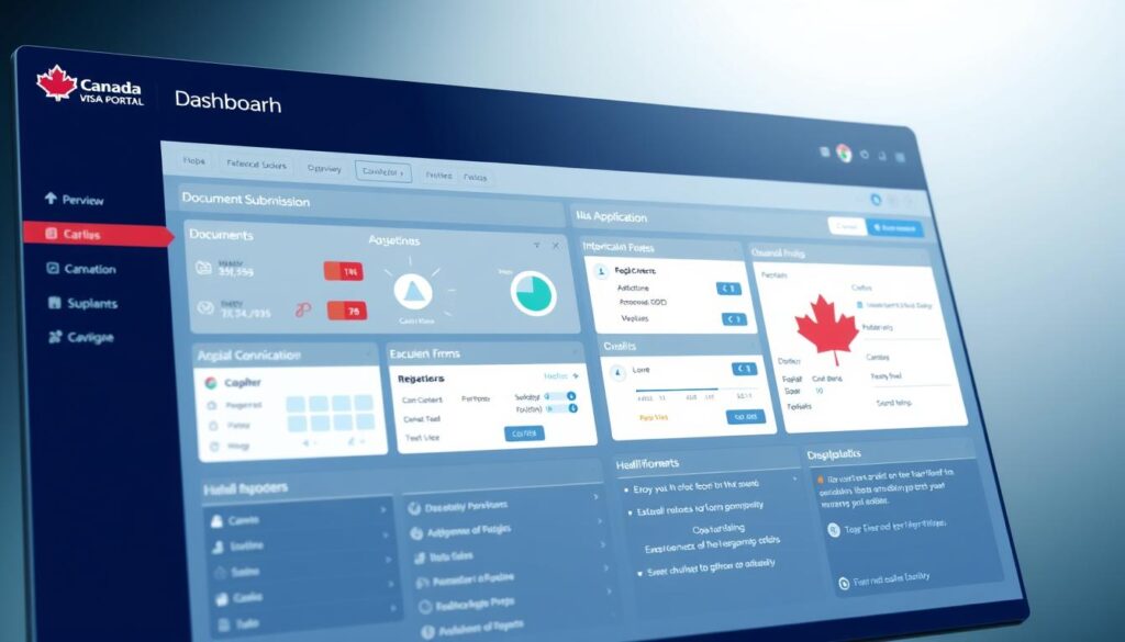 Canada Visa Portal dashboard