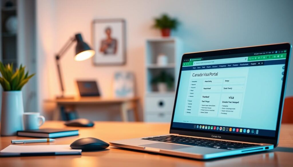 Canada Visa Portal navigation