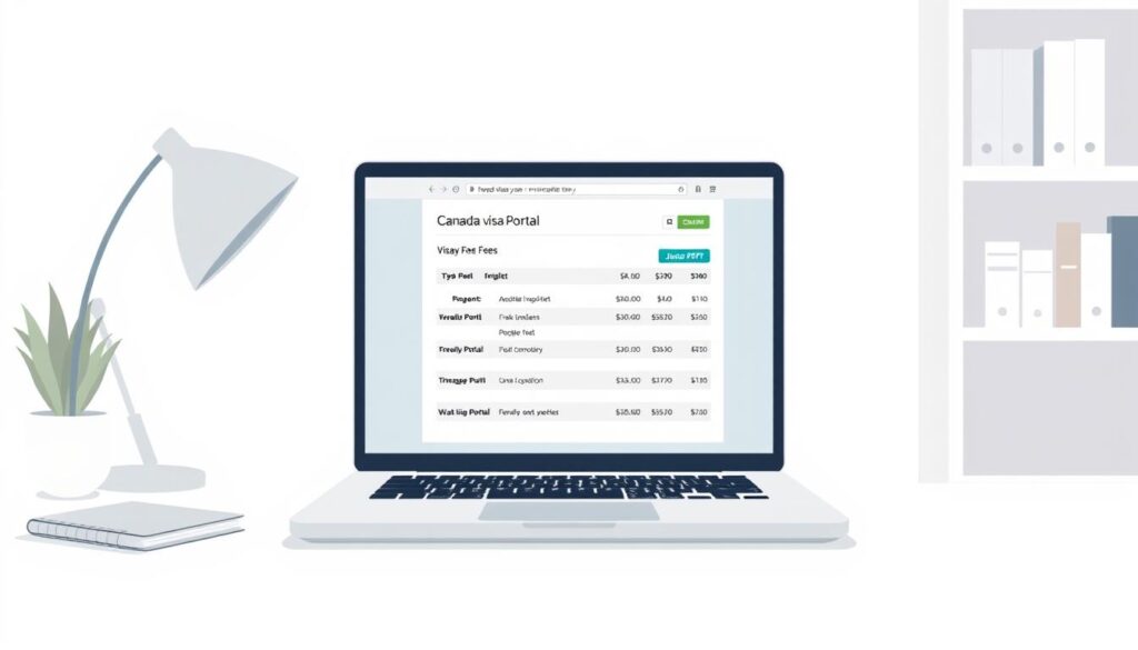Canada visa portal fees