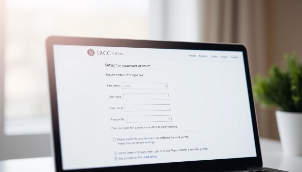 IRCC secure account setup