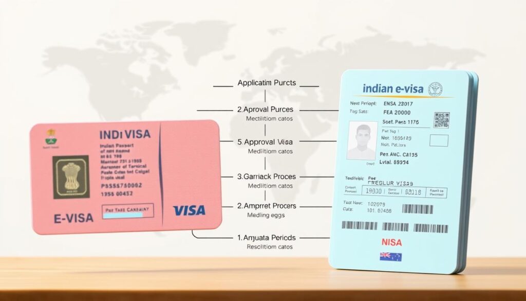 Indian e-visa vs regular visa comparison