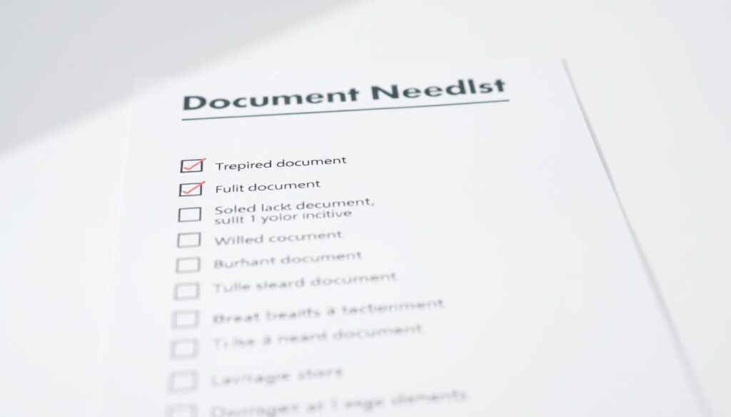 PRTD application documents checklist