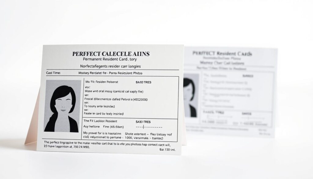 Printed photo specifications for permanent resident card