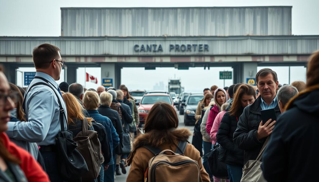 US border entry process for Canadians