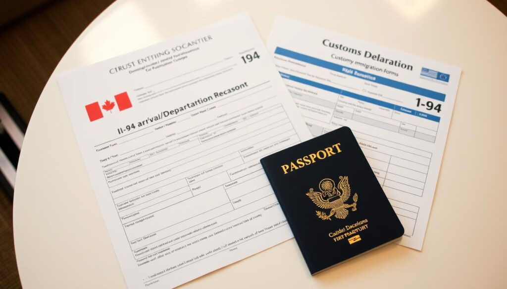 US entry documents for Canadians