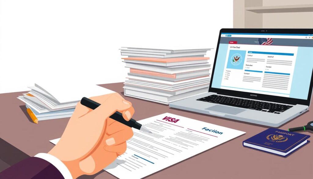 US visa application process