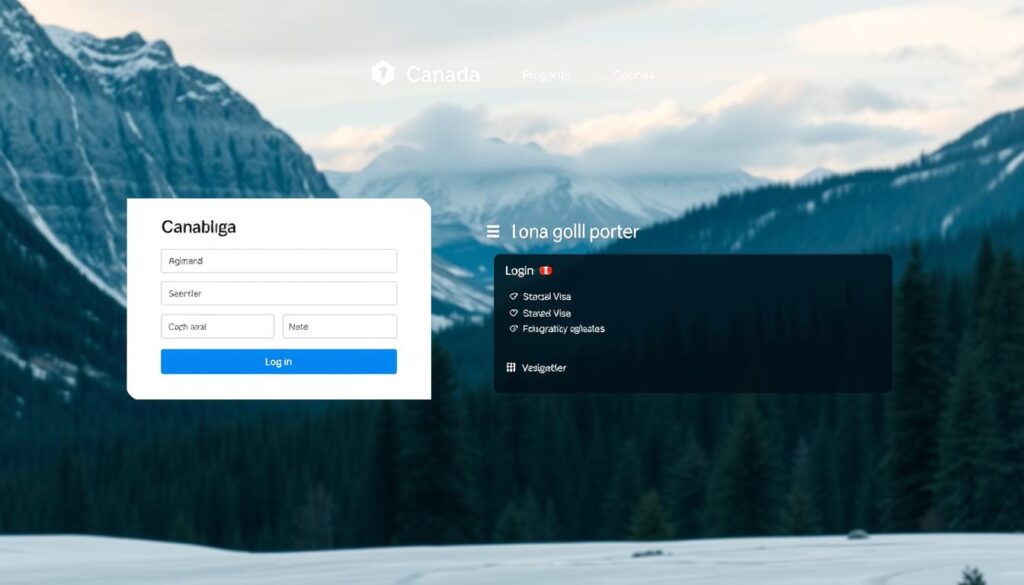 canada visa portal interface