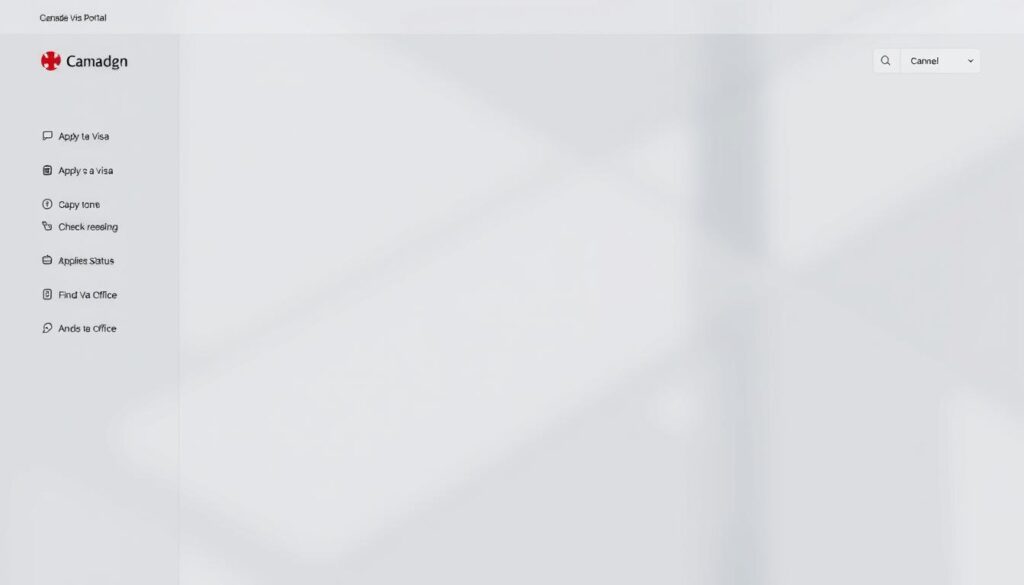 canada visa portal navigation