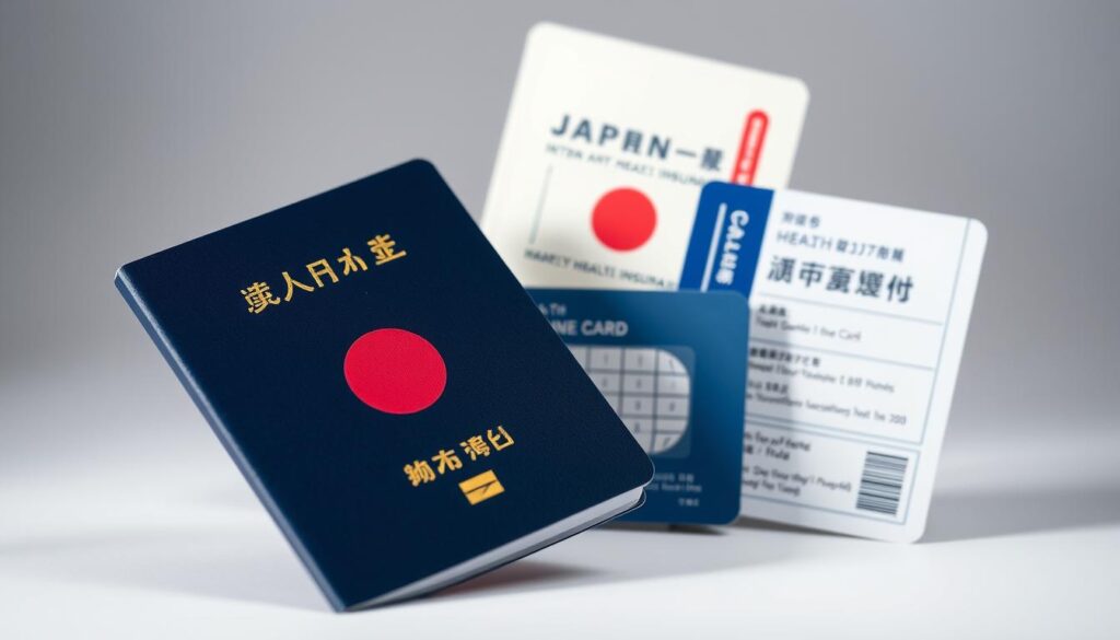 passport and travel documents for Japan