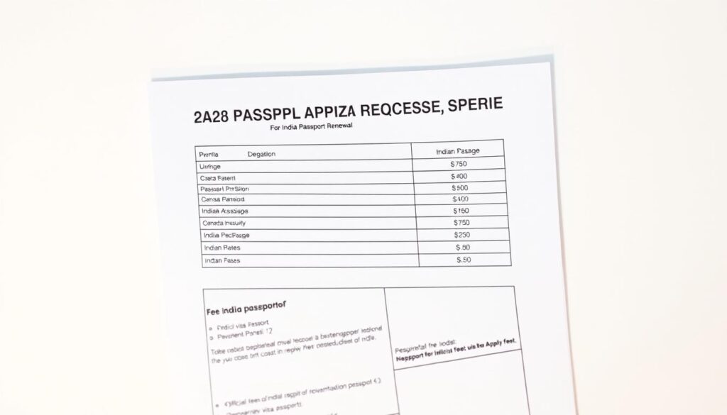 passport application fees Canada