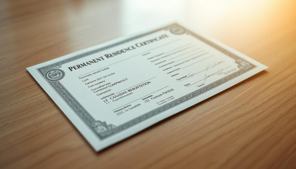 permanent residence certificate details