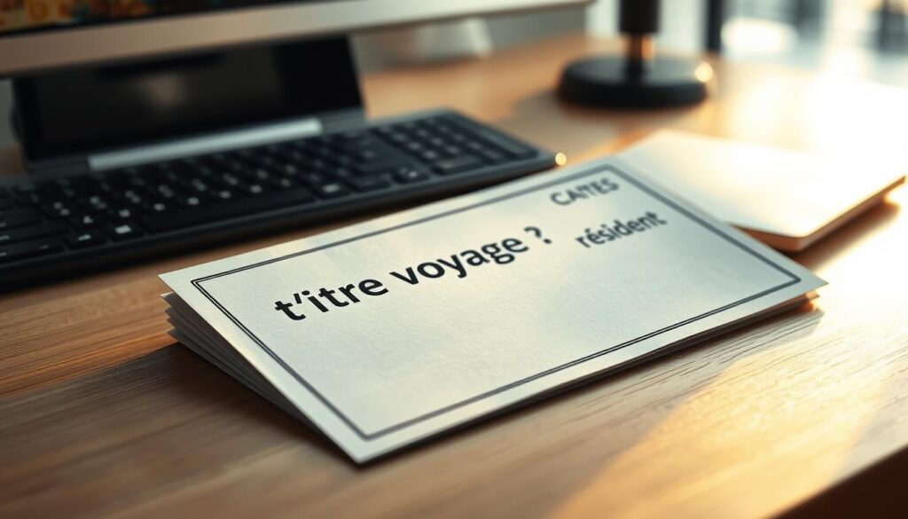titre voyage résident