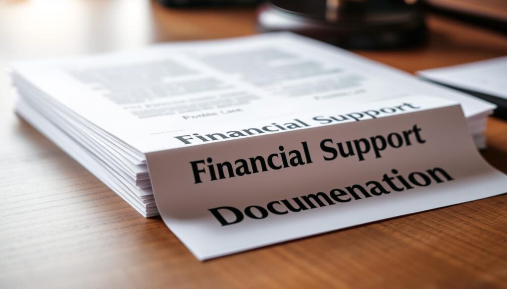 financial support documentation